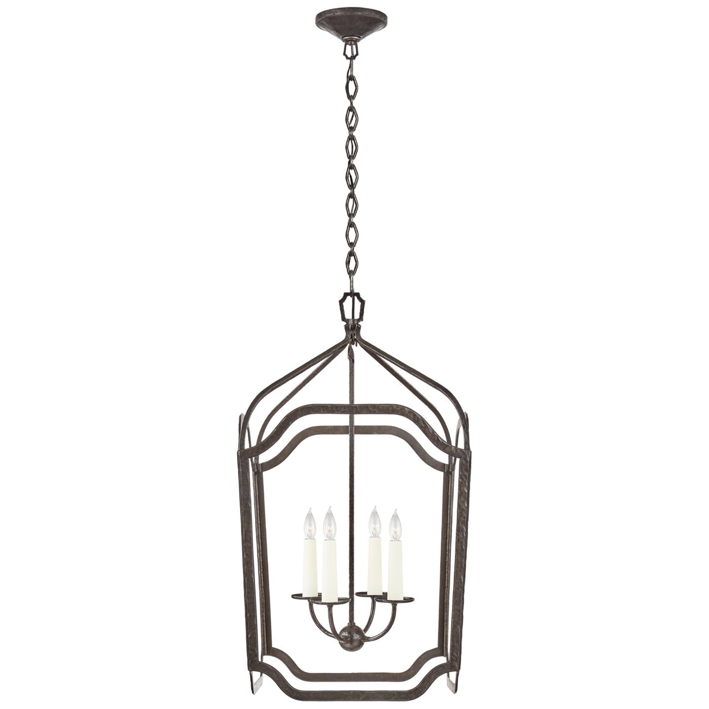 Product photo of the Ancaster Four Light Lantern in Aged Iron ( SKU# RL 5781AI )