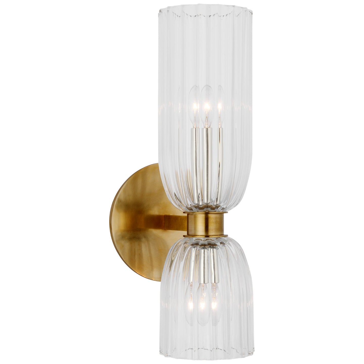 Product photo of the Asalea LED Wall Sconce in Hand-Rubbed Antique Brass ( SKU# ARN 2500HAB-CG )