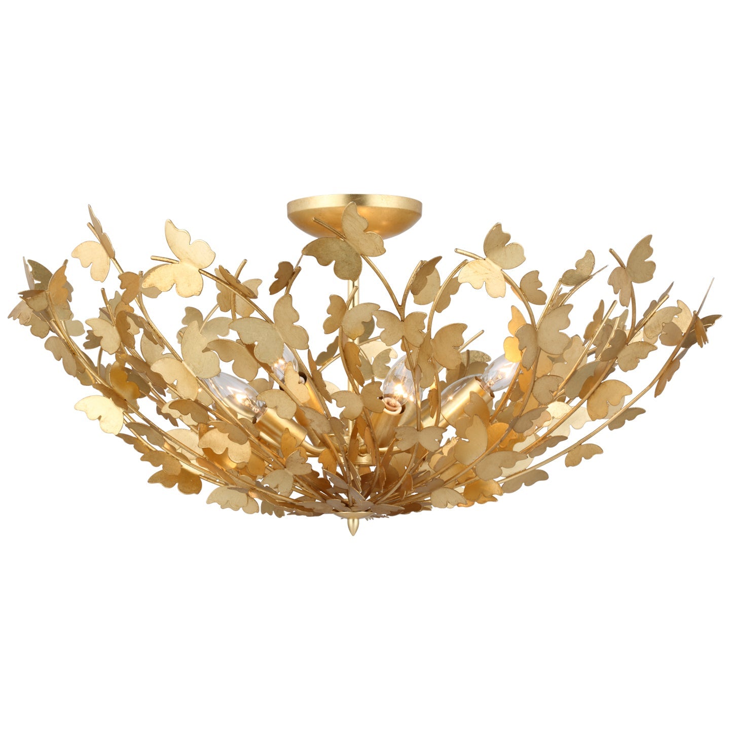 Product photo of the Farfalle LED Semi Flush Mount in Gild ( SKU# JN 4405G )