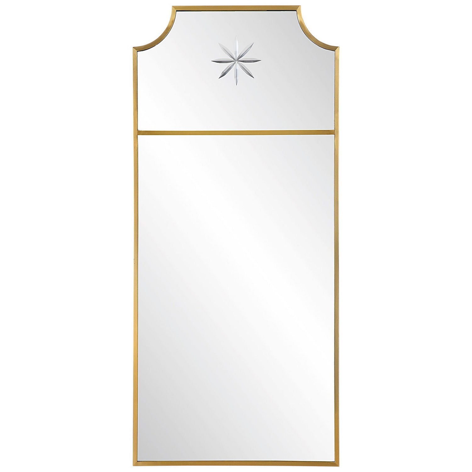 Product photo of the Caddington Mirror in Satin Brushed Brass ( SKU# 09748 )