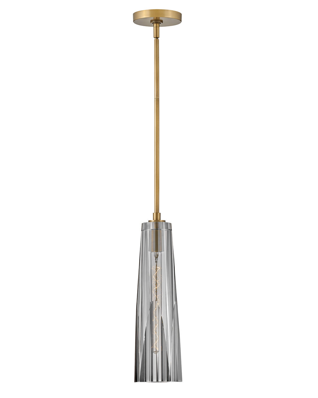 Product photo of the Cosette LED Pendant in Heritage Brass ( SKU# FR31107HBR-SM )