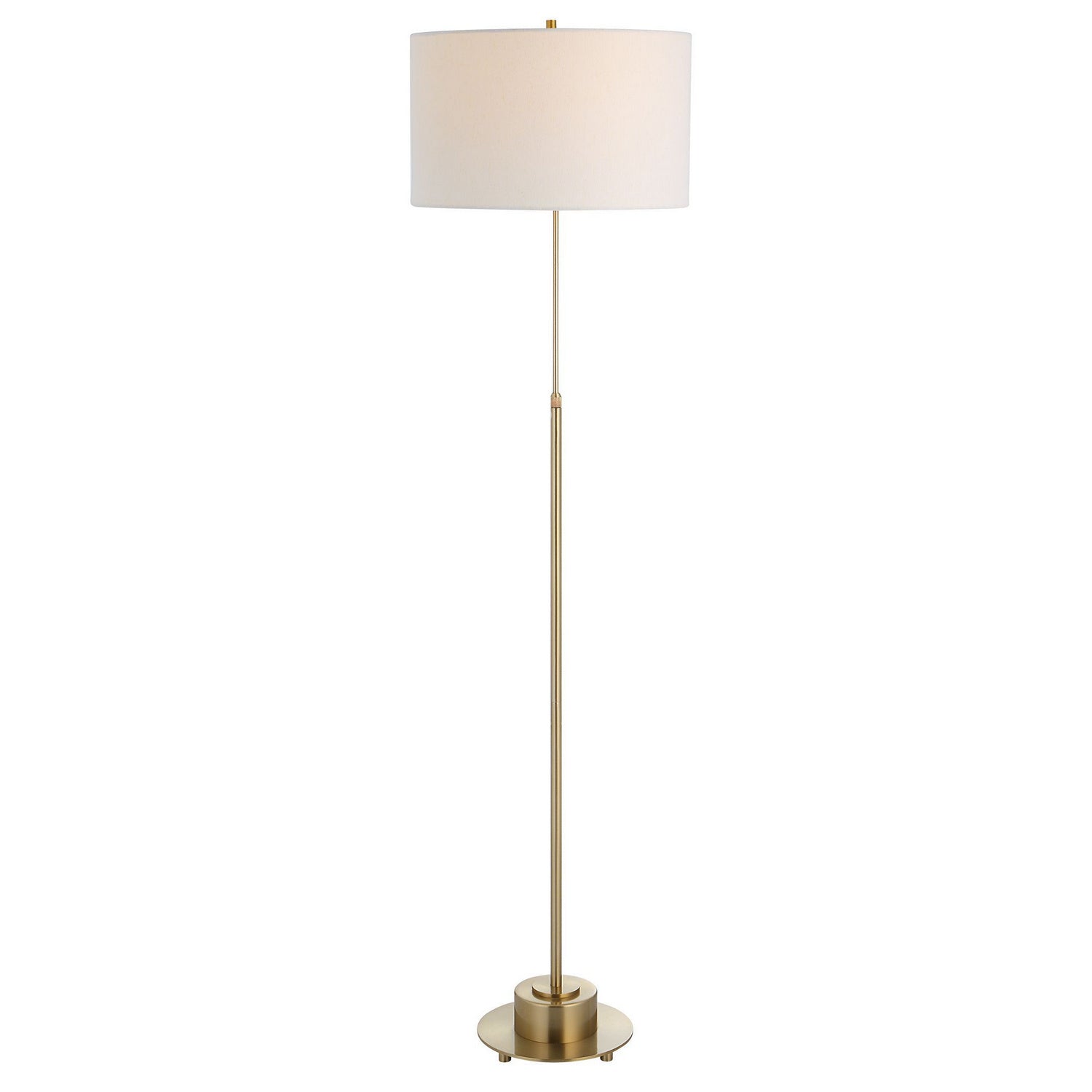Product photo of the Prominence One Light Floor Lamp in Brushed Antique Brass ( SKU# 30152-1 )