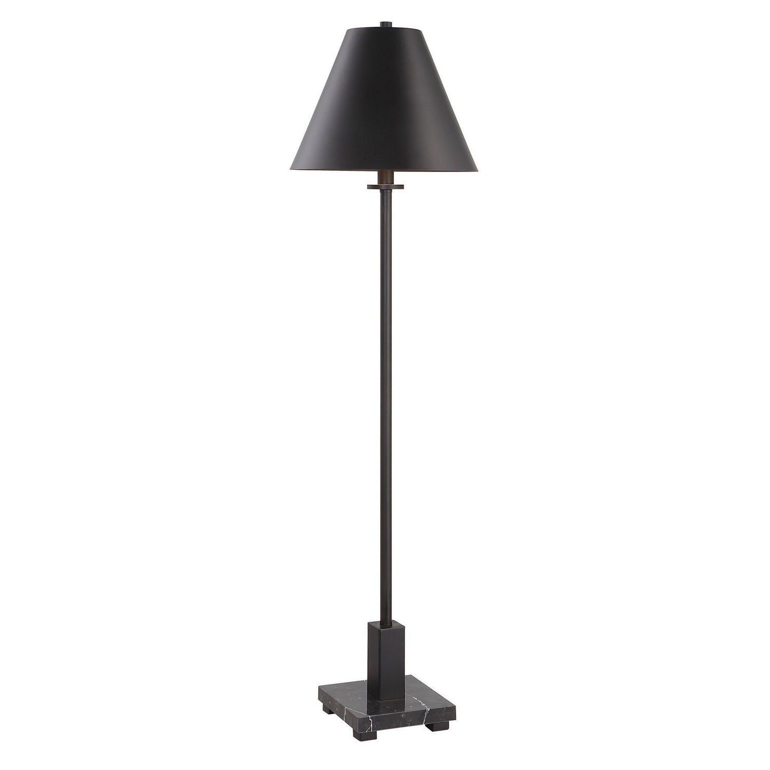 Product photo of the Pilot One Light Buffet Lamp in Satin Black ( SKU# 30153-1 )