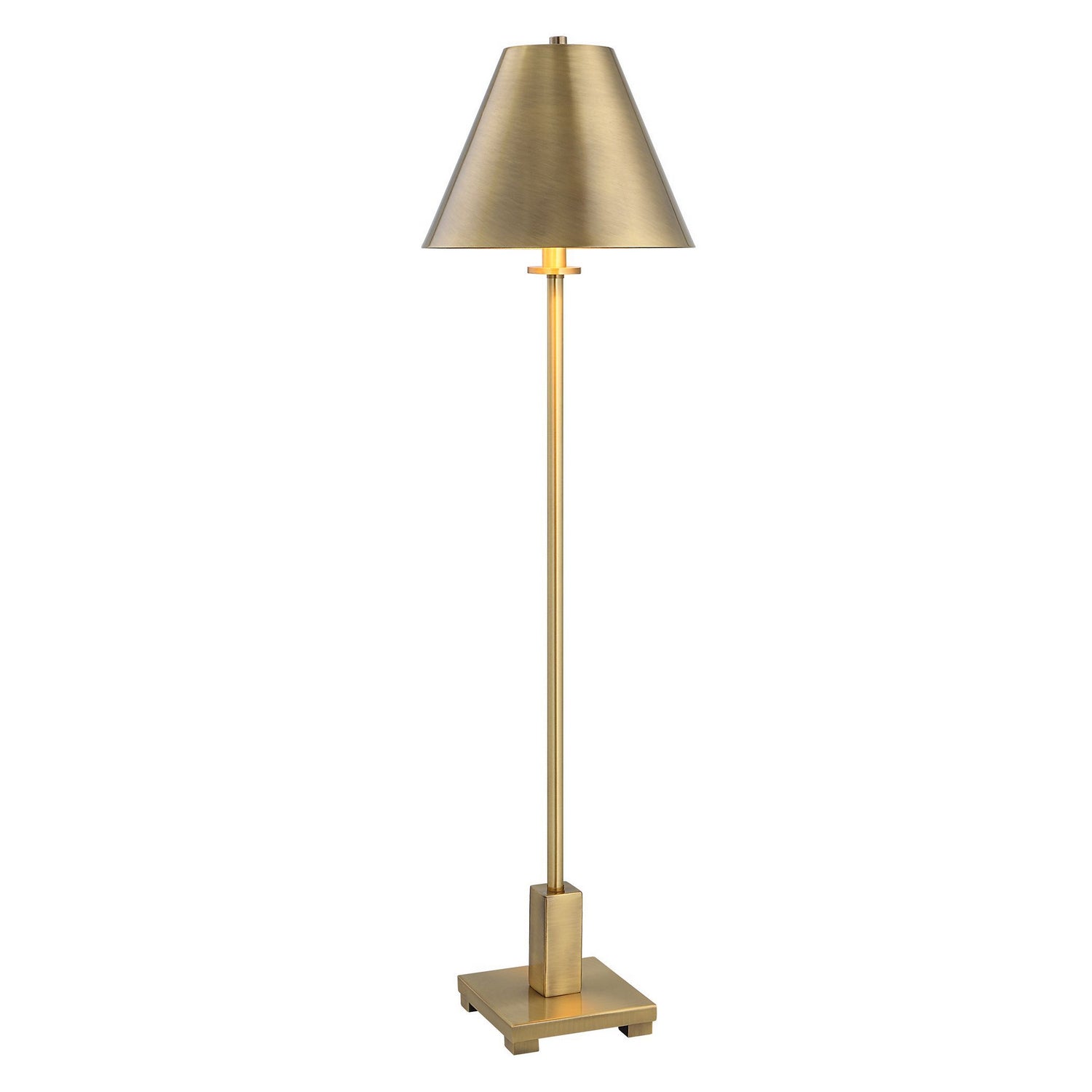 Product photo of the Pilot One Light Buffet Lamp in Plated Brushed Brass ( SKU# 30154-1 )