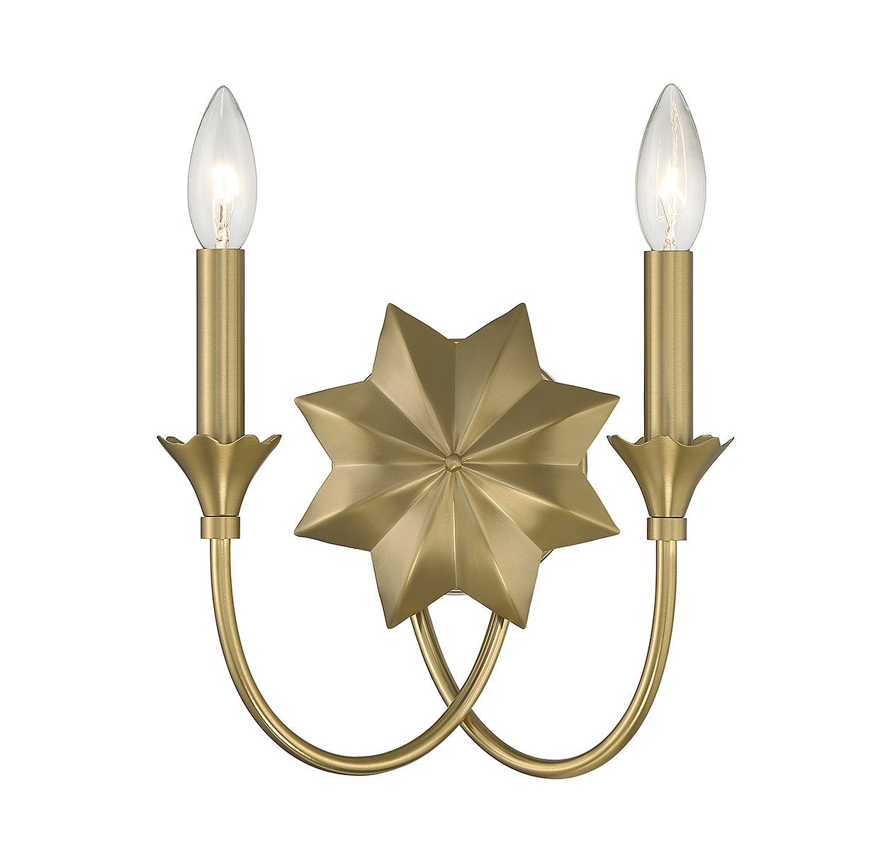 Product photo of the Sullivan Two Light Wall Sconce in Warm Brass ( SKU# 9-2204-2-322 )