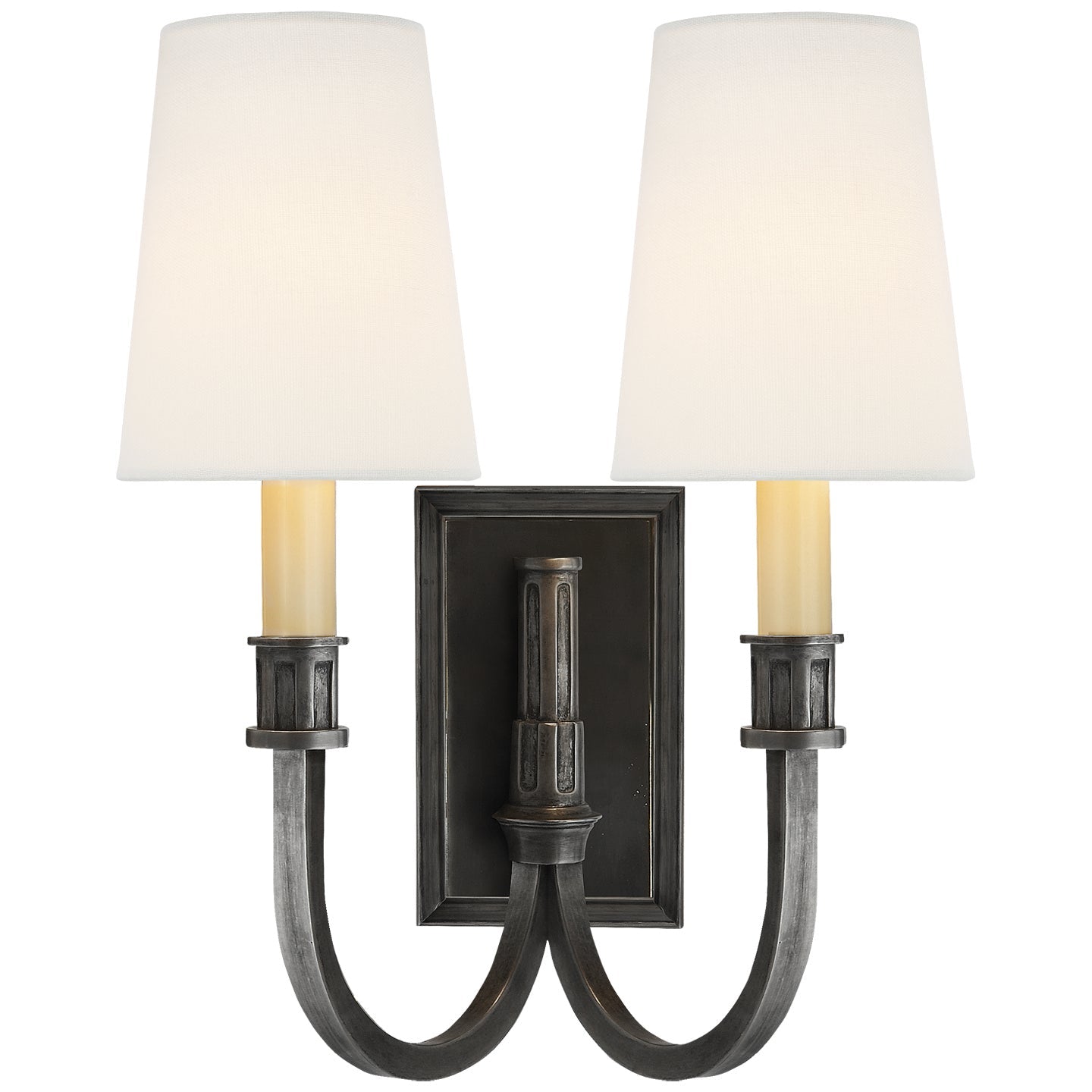 Product photo of the Modern Library Two Light Wall Sconce in Bronze ( SKU# TOB 2328BZ-L )