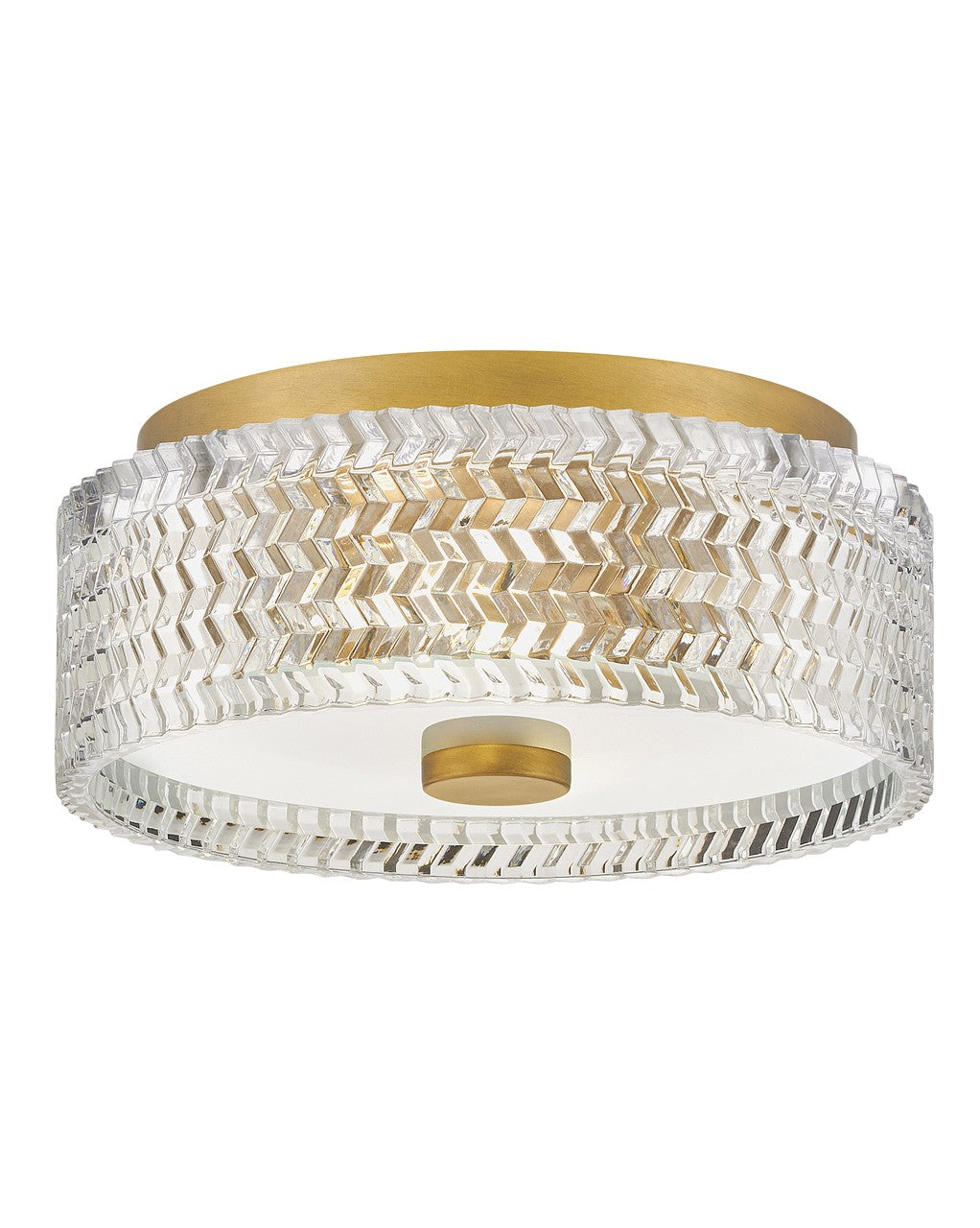 Product photo of the Elle LED Flush Mount in Heritage Brass ( SKU# 5041HB )