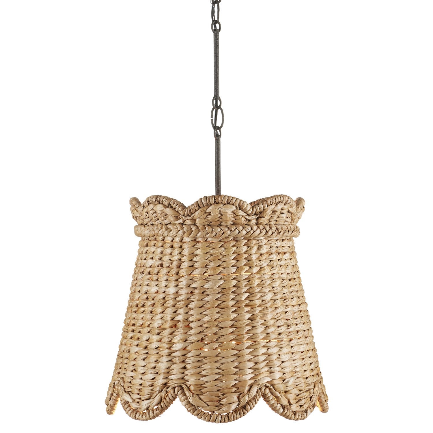 Product photo of the Annabelle One Light Pendant in Natural/Molé Black ( SKU# 9000-1117 )