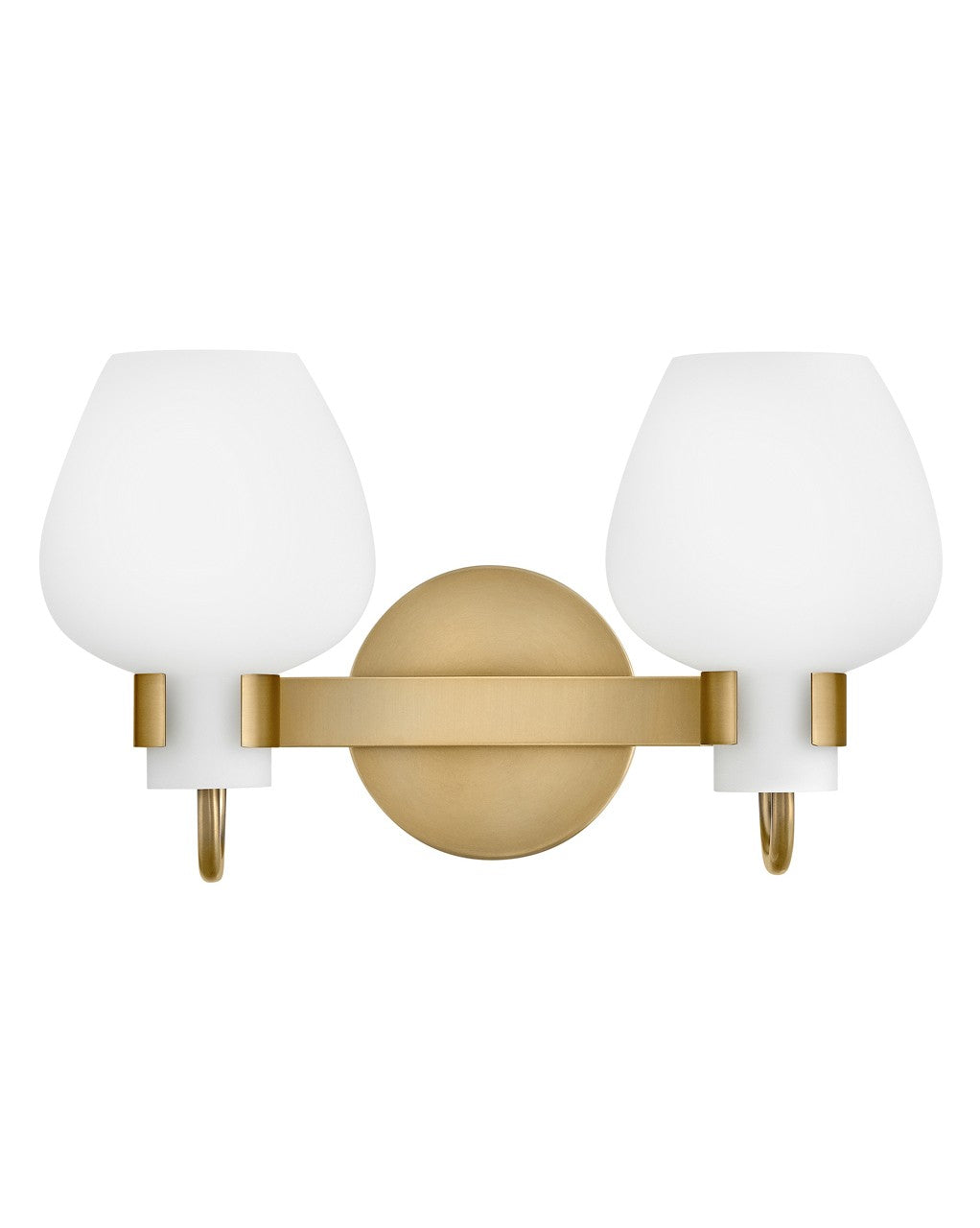 Product photo of the Sylvie LED Vanity in Heritage Brass ( SKU# 50952HB )
