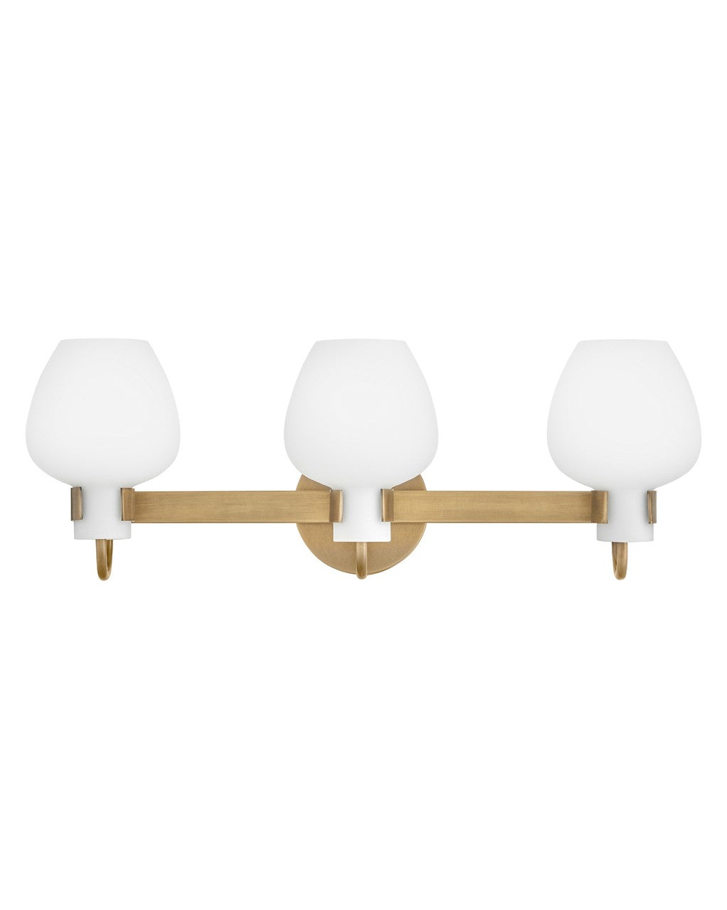 Product photo of the Sylvie LED Vanity in Heritage Brass ( SKU# 50953HB )