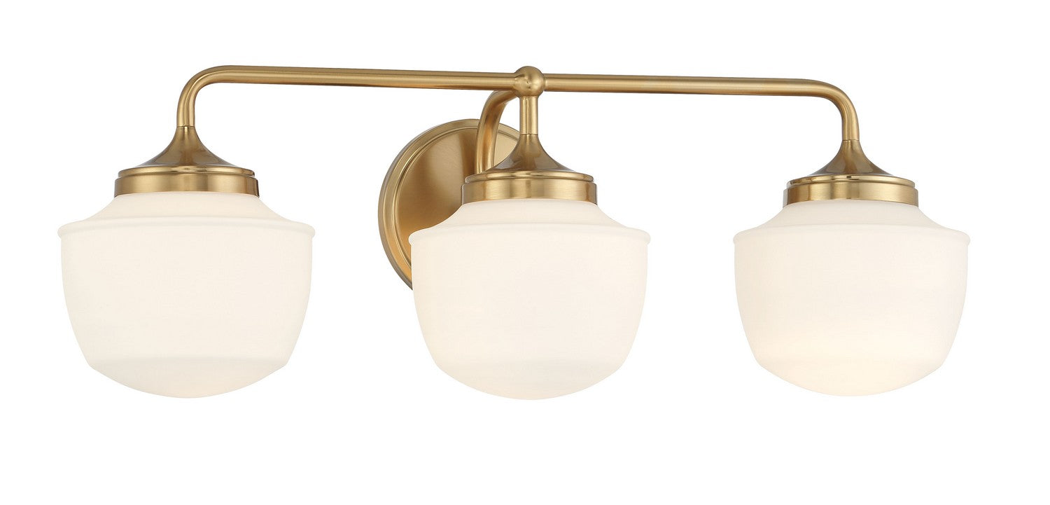 Product photo of the Cornwell Three Light Bath Vanity in Aged Brass ( SKU# 2573-575 )