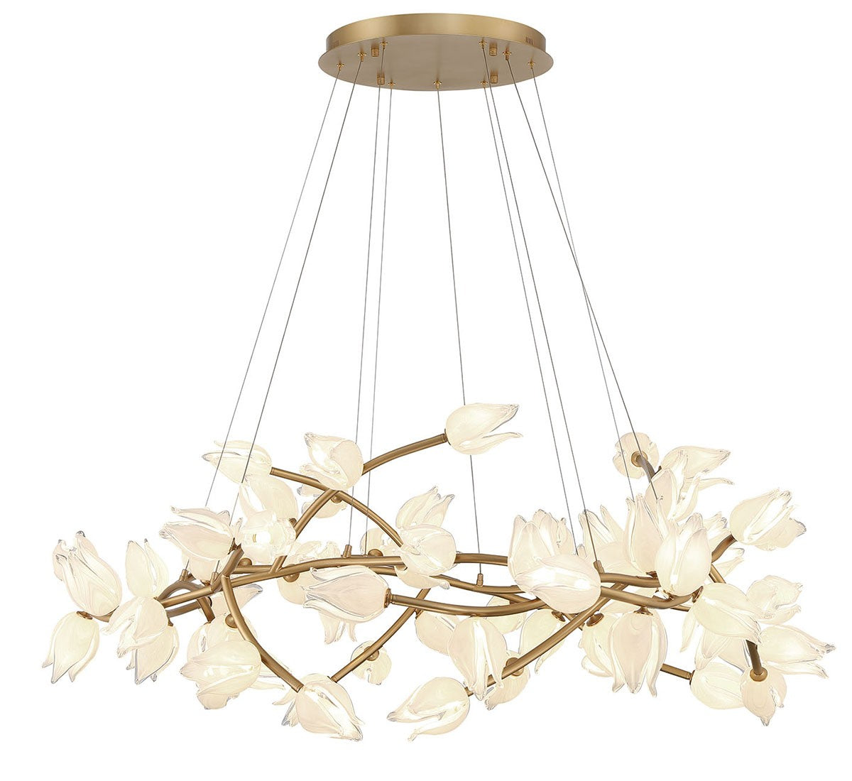 Product photo of the Belluno LED Chandelier in Champagne Gold ( SKU# 12089-03 )