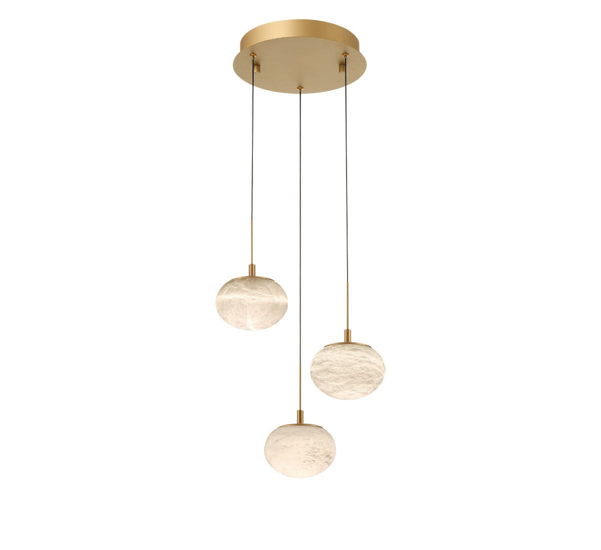 Product photo of the Calcolo LED Pendant in Painted Antique Brass ( SKU# 12120-030 )