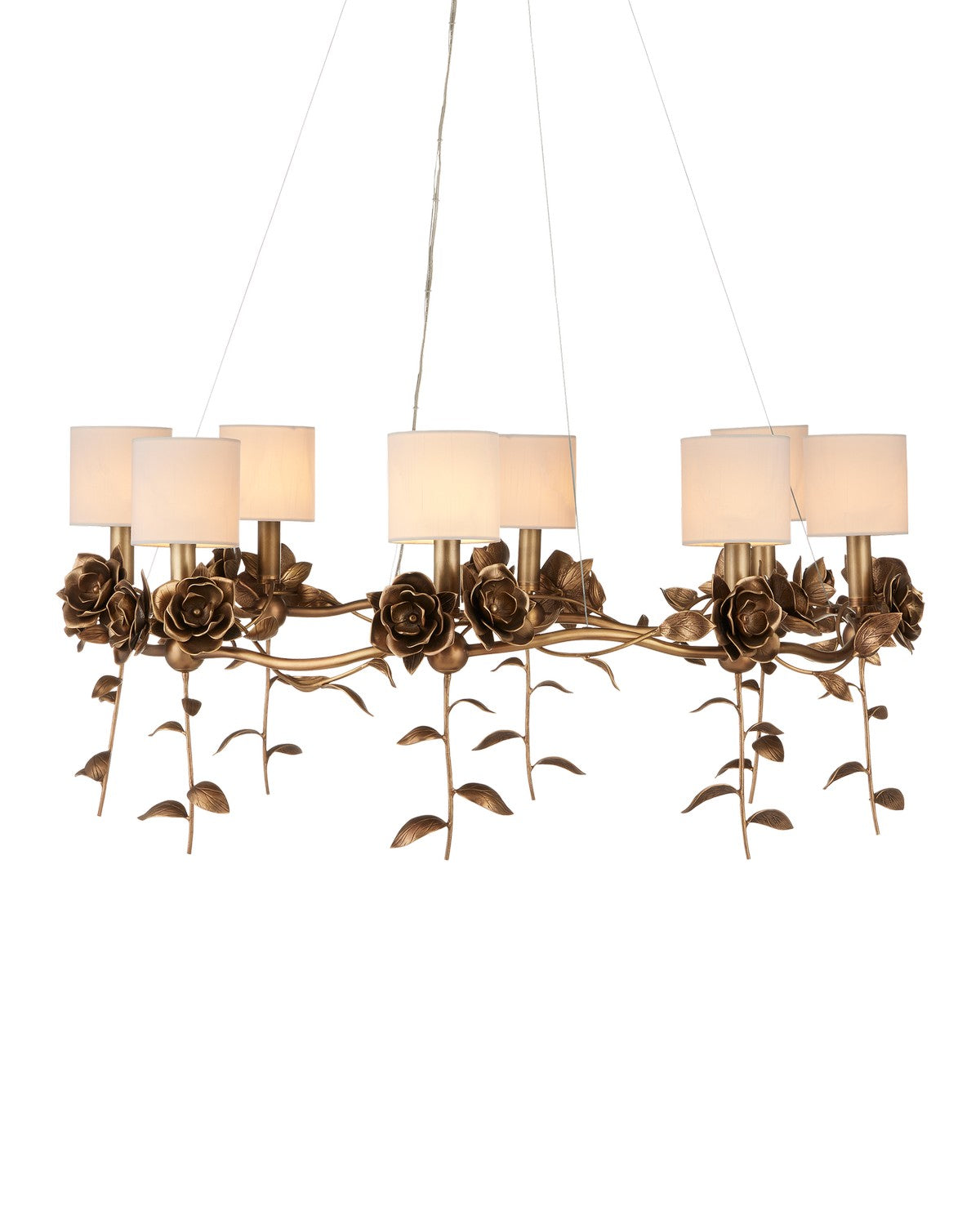 Product photo of the Rosabel Eight Light Chandelier in Antique Brass ( SKU# 9000-1160 )