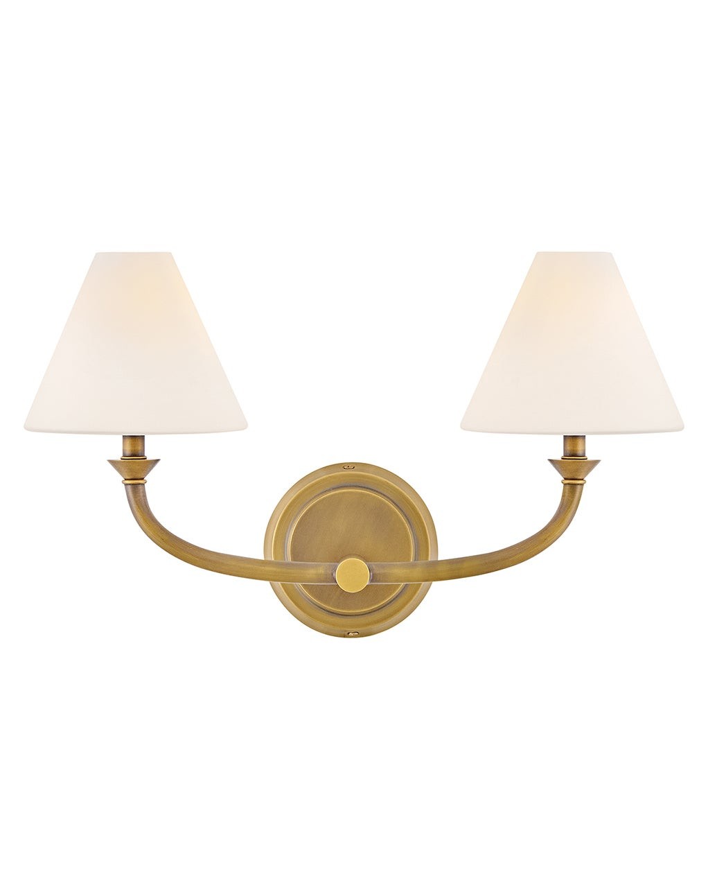 Product photo of the Greta LED Vanity in Heritage Brass ( SKU# 52492HB-OP )