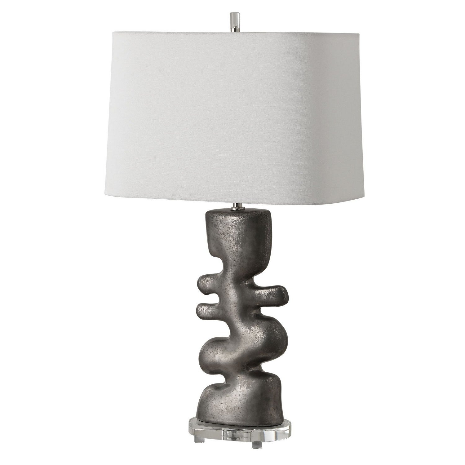 Product photo of the Free Flowing One Light Table Lamp in Tarnished Nickel ( SKU# 30408-1 )