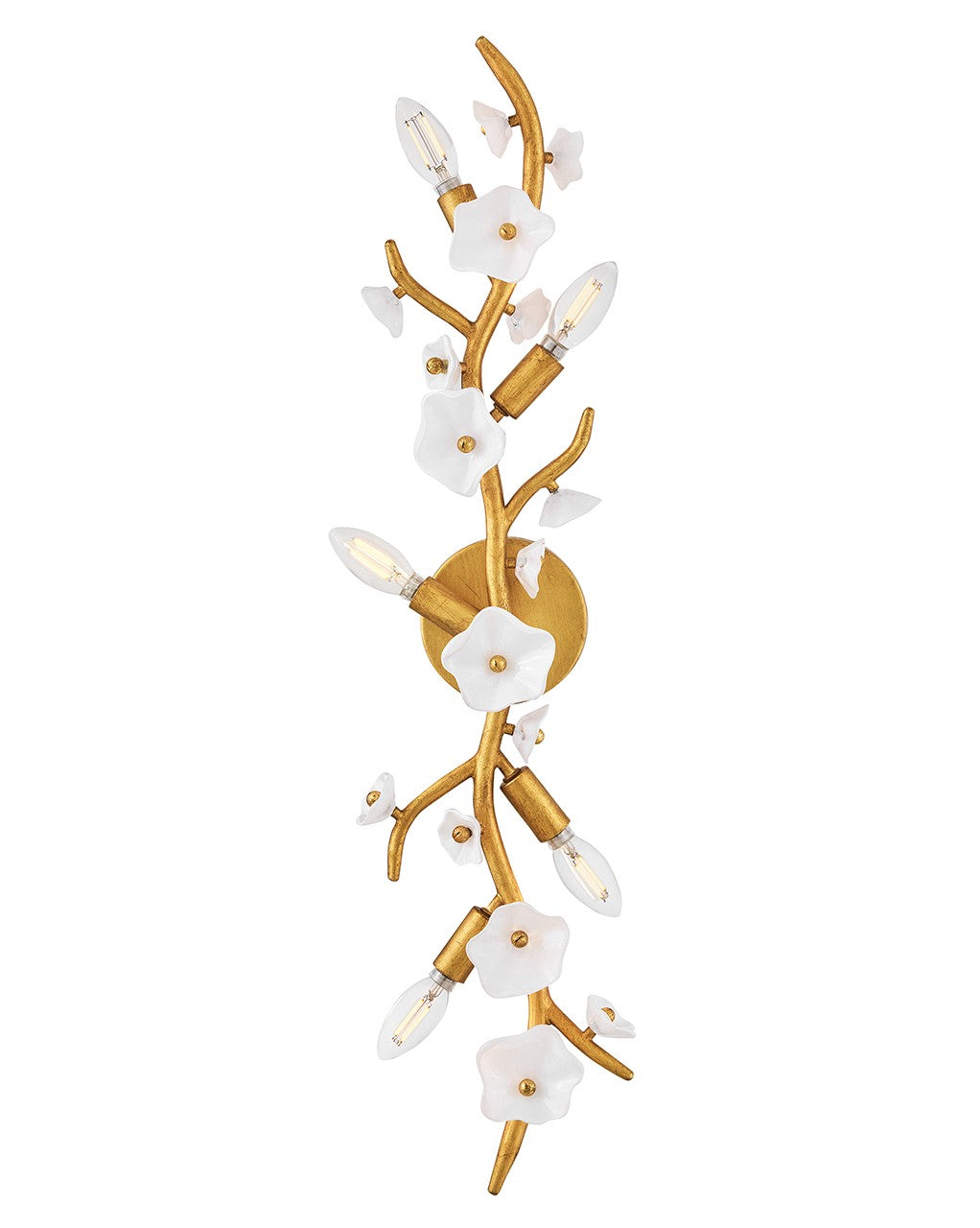 Product photo of the Azalea LED Wall Sconce in Distressed Brass ( SKU# FR41632DA )