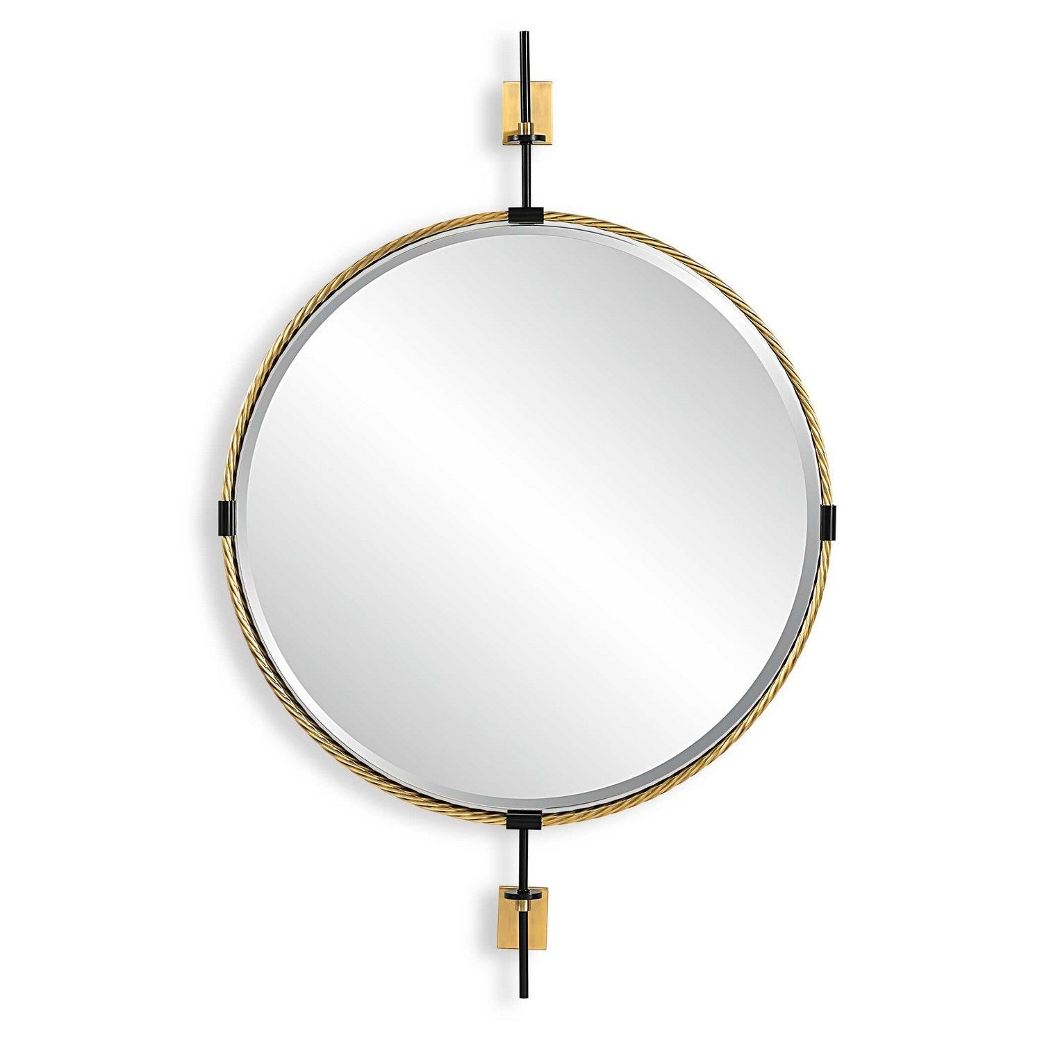 Product photo of the Guardrail Mirror in Antique Brass ( SKU# 08215 )