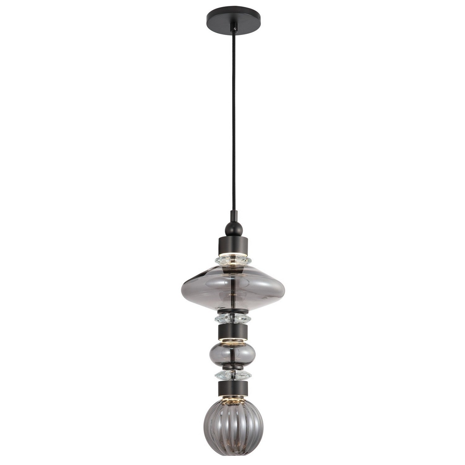 Product photo of the Avra LED Pendant in Black ( SKU# HF7900-BK )