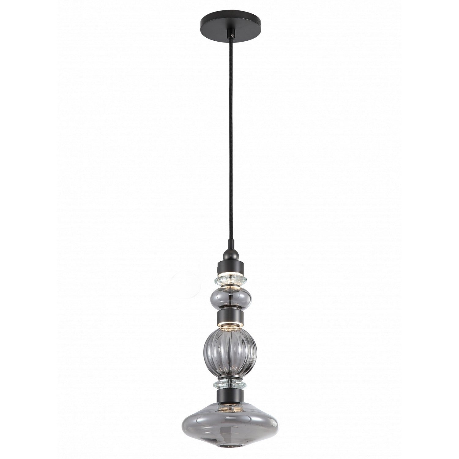 Product photo of the Avra LED Pendant in Black ( SKU# HF7901-BK )
