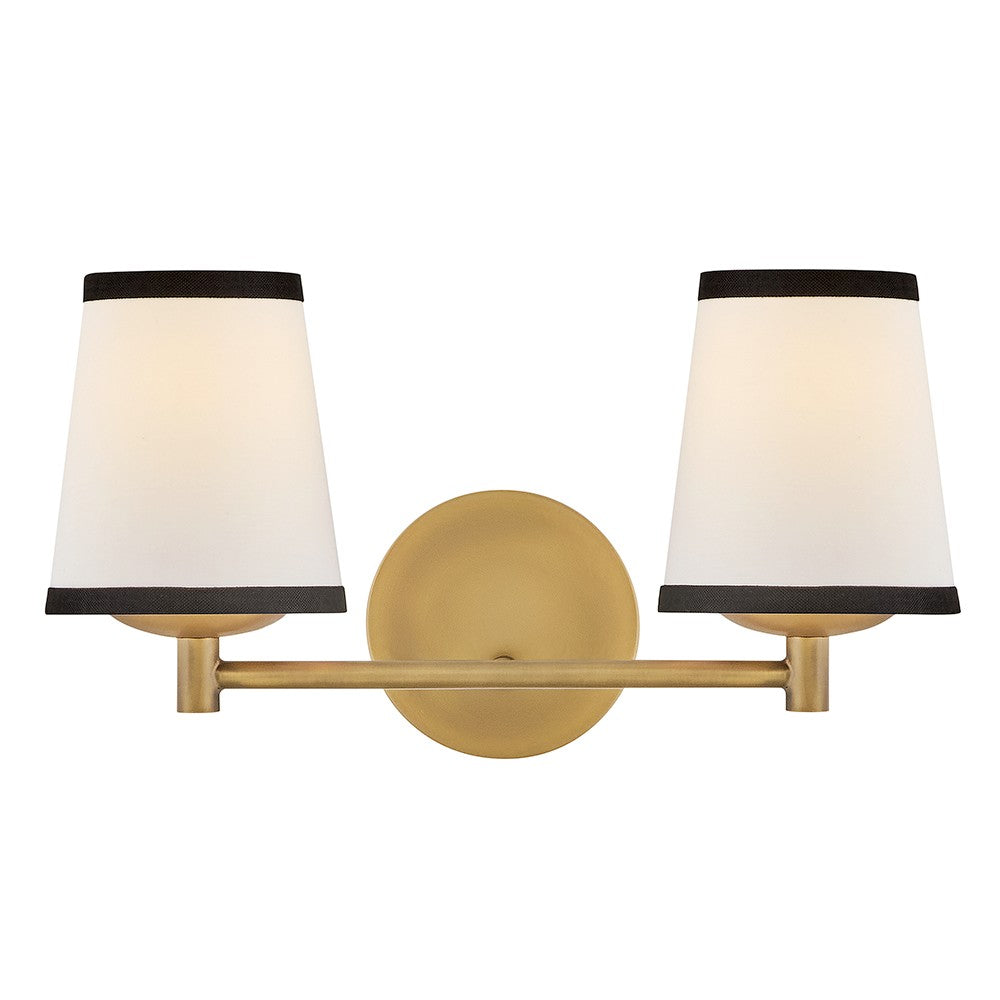 Product photo of the Sonia LED Vanity in Lacquered Brass ( SKU# 57052LCB-OW )