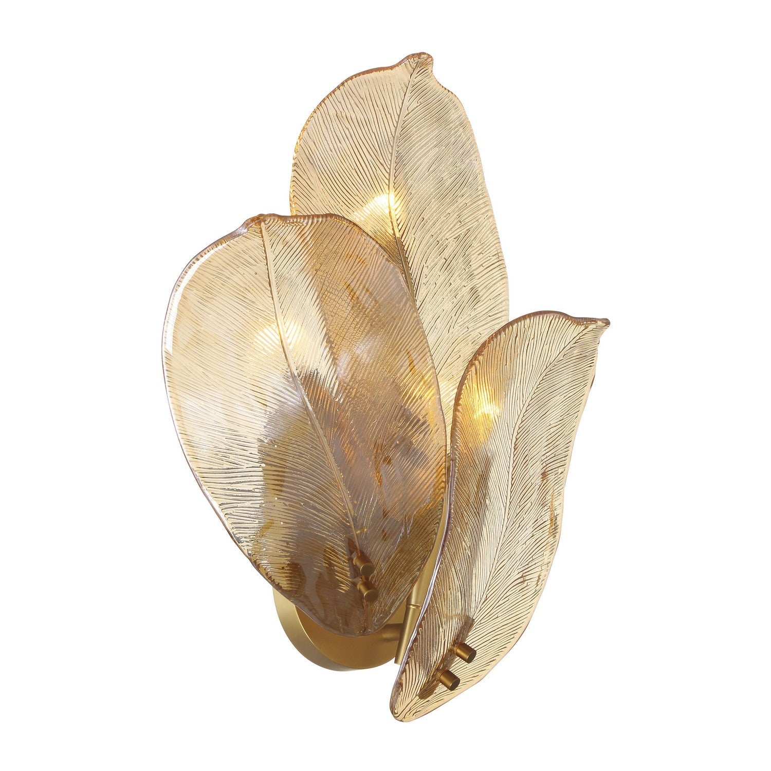 Product photo of the Orchid Three Light Wall Sconce in Legacy Brass ( SKU# N2213-A-732 )
