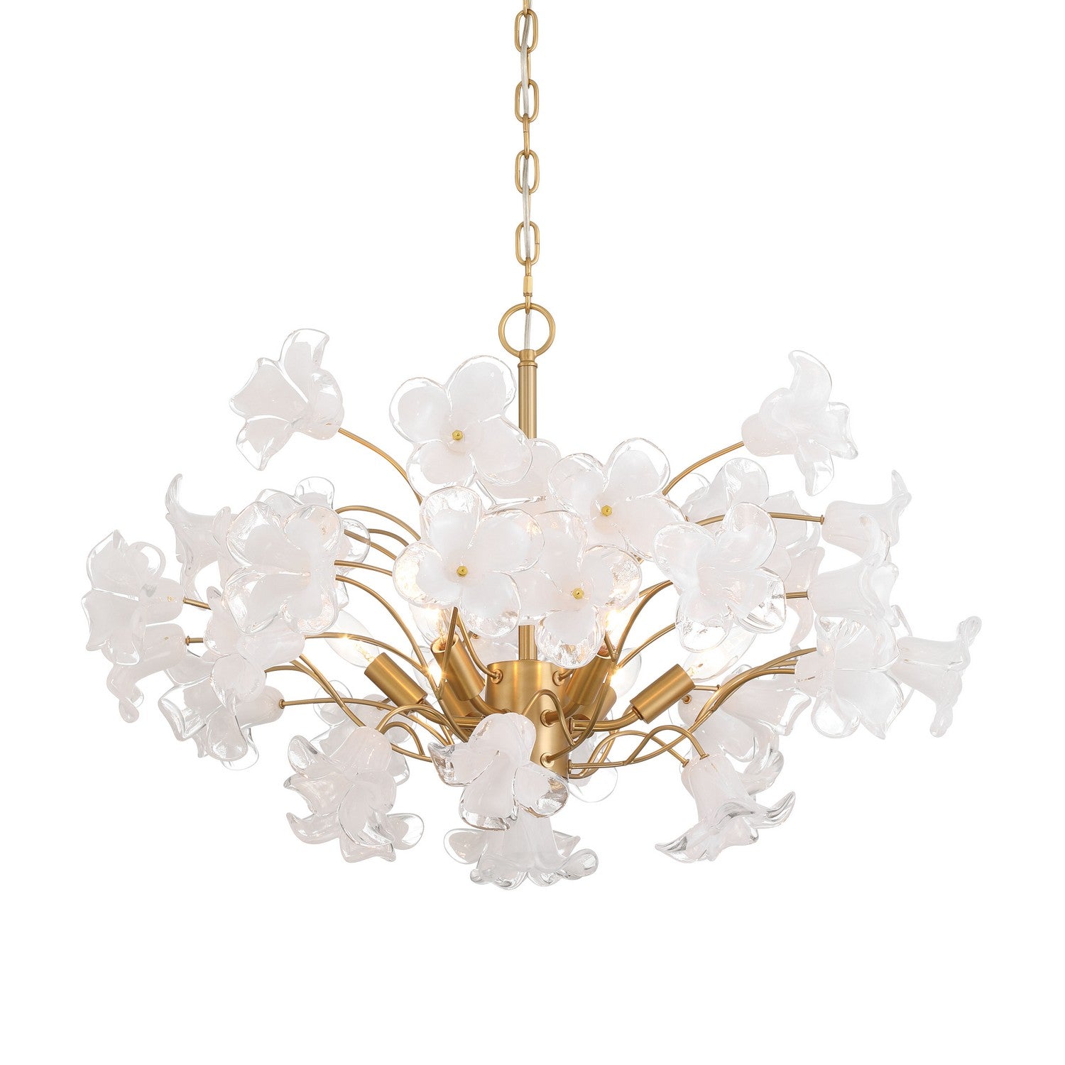 Product photo of the Bloome Six Light Chandelier in Legacy Brass ( SKU# N2226-732 )