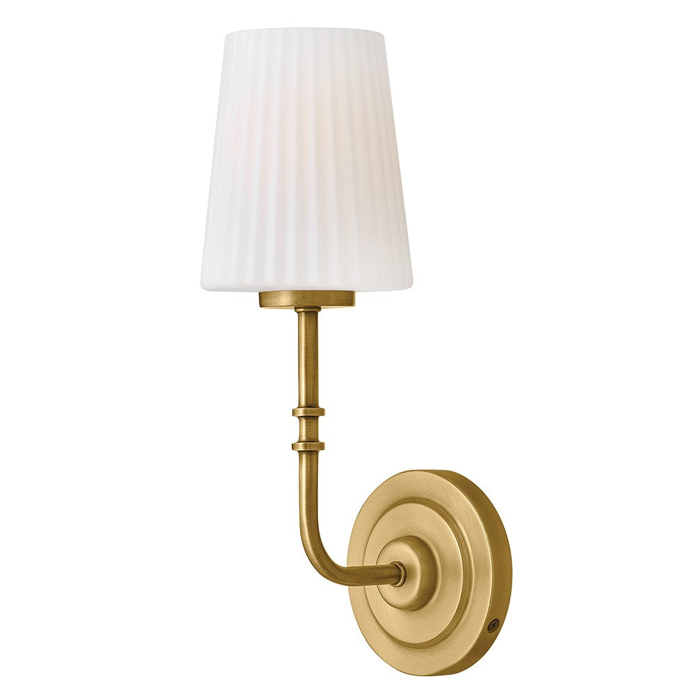 Product photo of the McKenna LED Wall Sconce in Lacquered Brass ( SKU# 57400LCB )