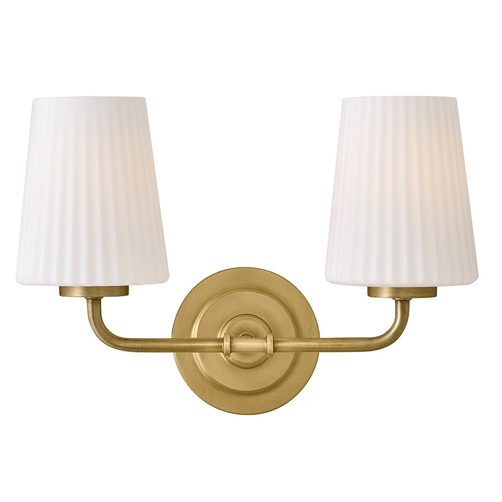 Product photo of the McKenna LED Vanity in Lacquered Brass ( SKU# 57402LCB )