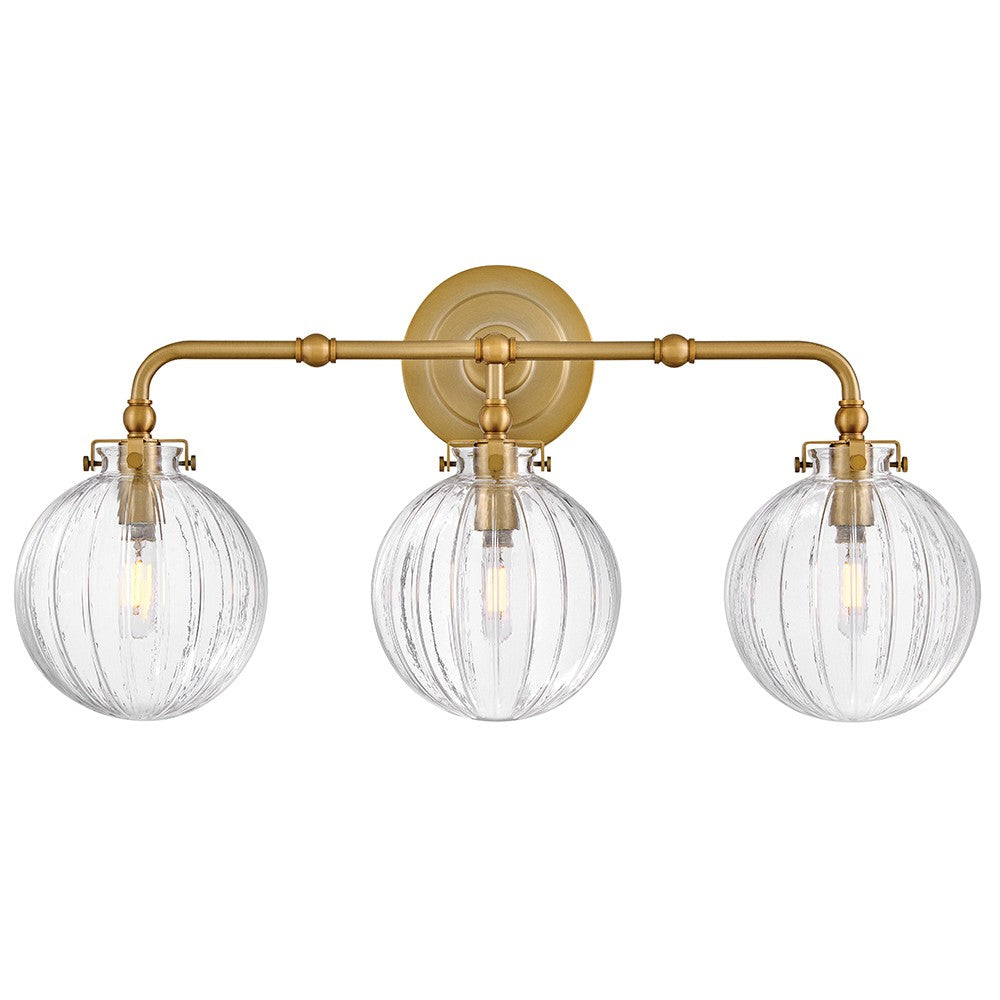 Product photo of the Helene LED Vanity in Lacquered Brass ( SKU# 57413LCB )