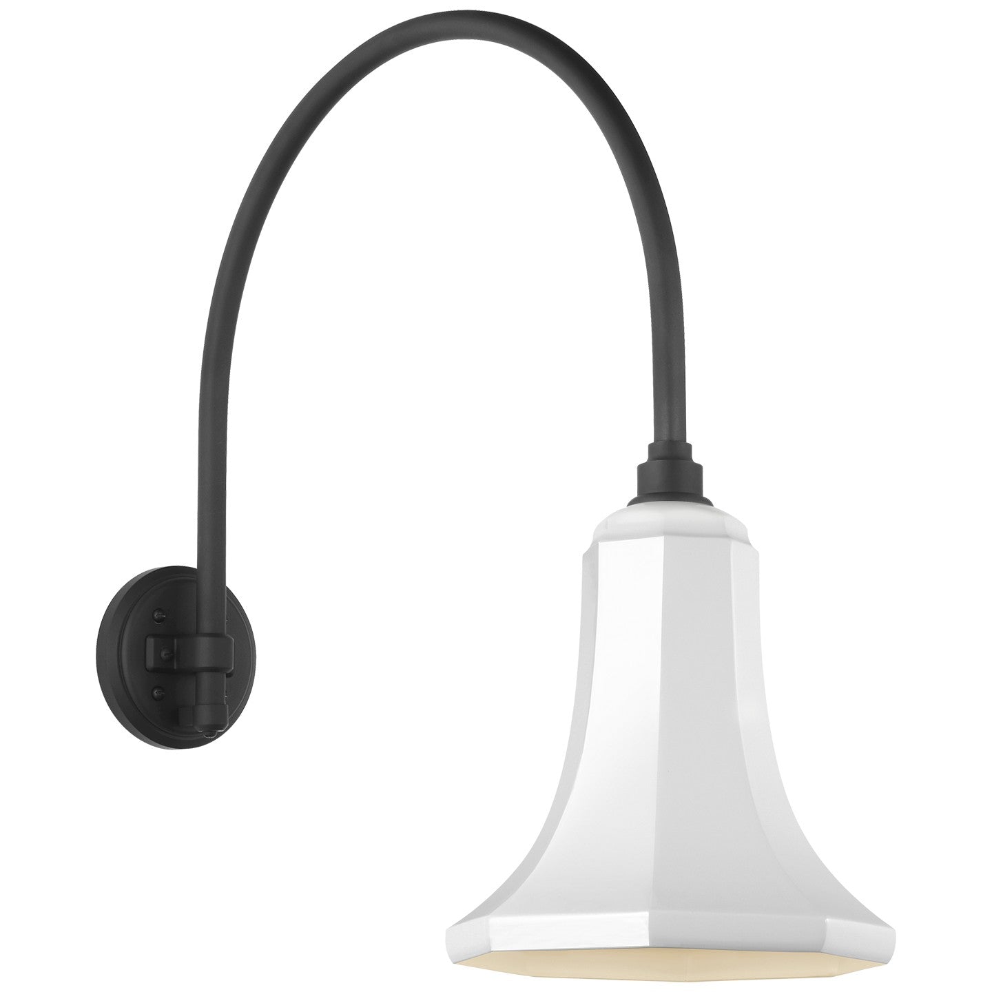Product photo of the Academy Barn Light LED Barn Light in Matte Black ( SKU# TOB 2815MBK/S9-WHT )