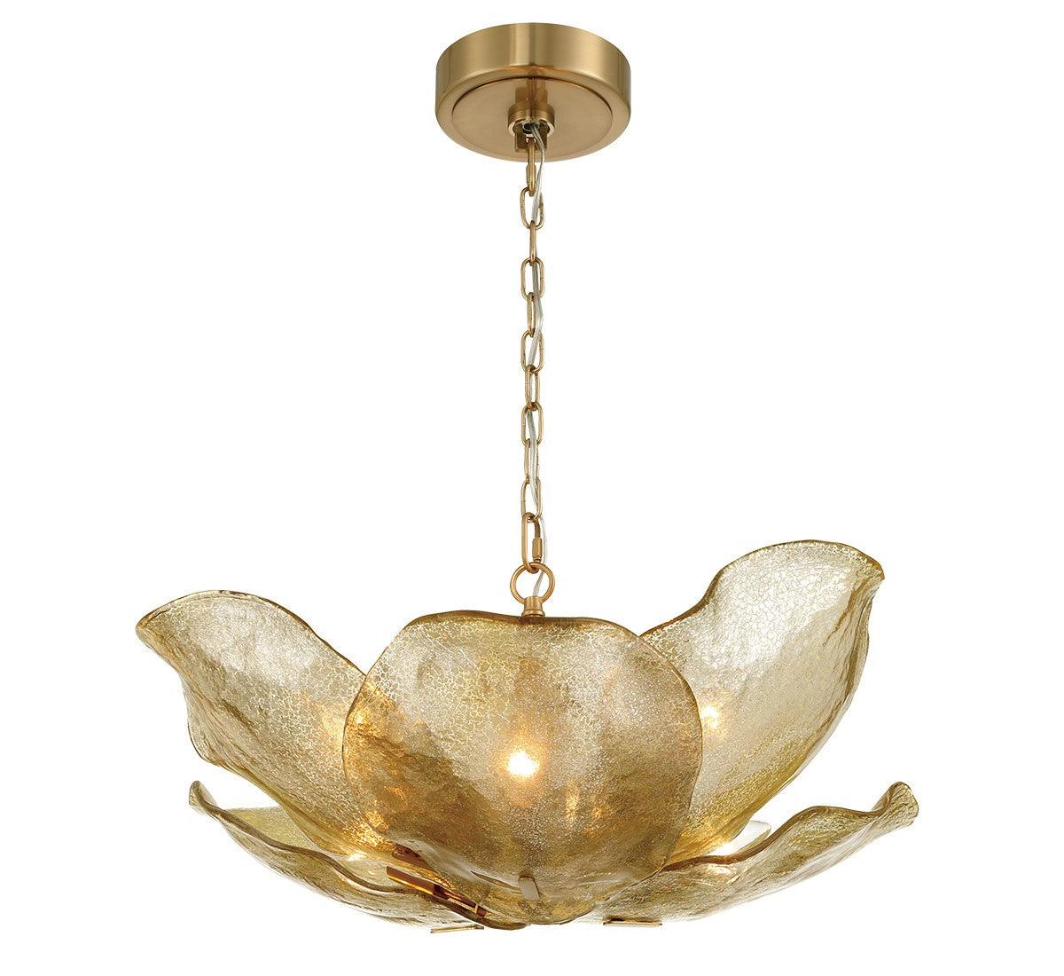 Product photo of the Corato Six Light Flushmount / Pendant in Brushed Brass ( SKU# 12205-037 )