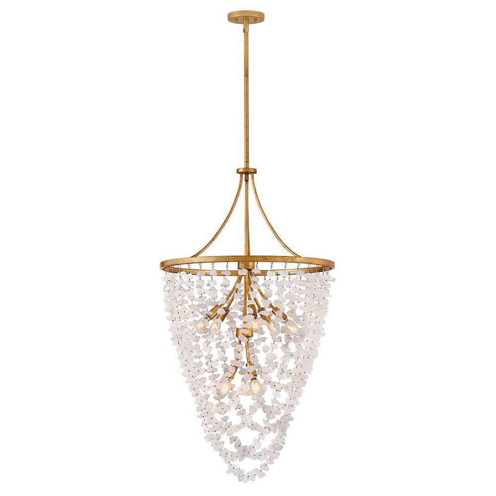 Product photo of the Myra LED Chandelier in Distressed Brass ( SKU# FR41596DA )