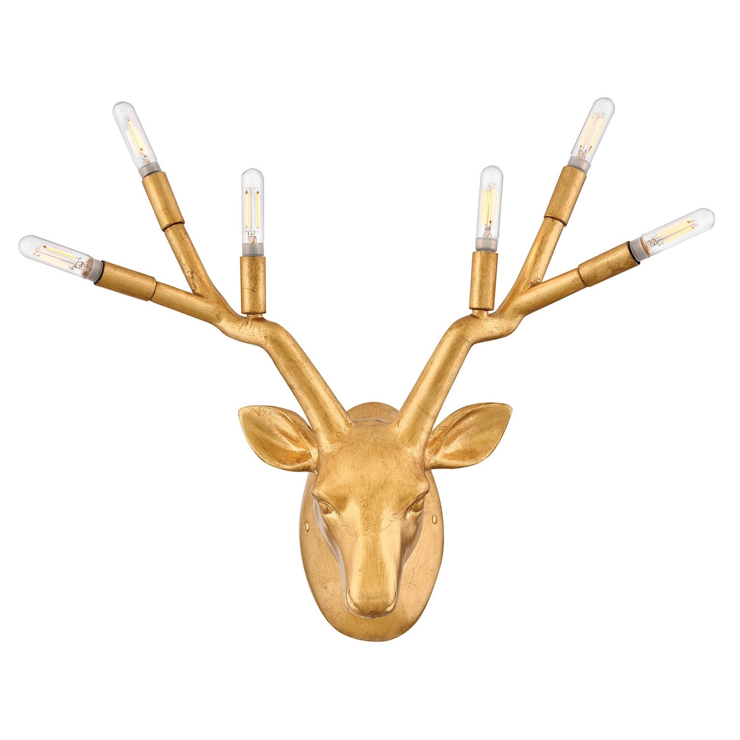 Product photo of the Stag LED Wall Sconce in Distressed Brass ( SKU# 30602DA )