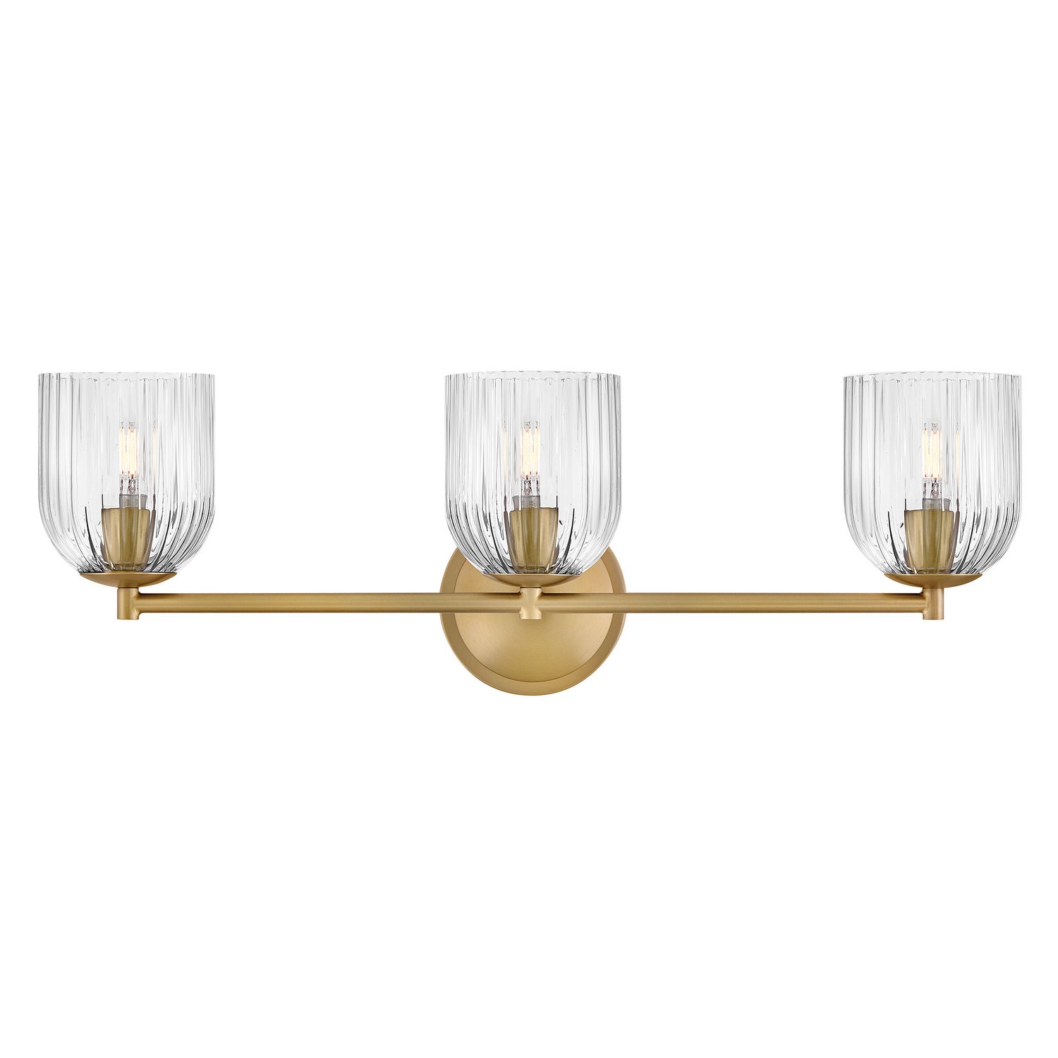 Product photo of the Ava LED Vanity in Lacquered Brass ( SKU# 57473LCB )