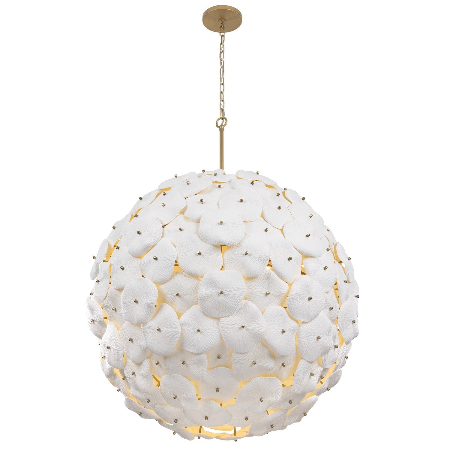 Product photo of the Coastlyn Nine Light Pendant in Legacy Brass ( SKU# N1829-732 )