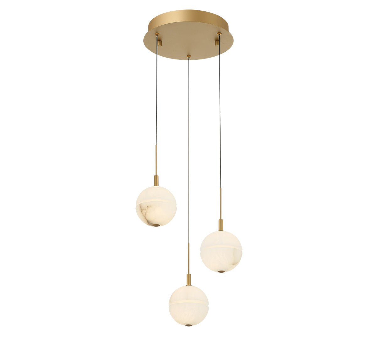 Product photo of the Corfu LED Pendant in Painted antique brass ( SKU# 12370-030 )