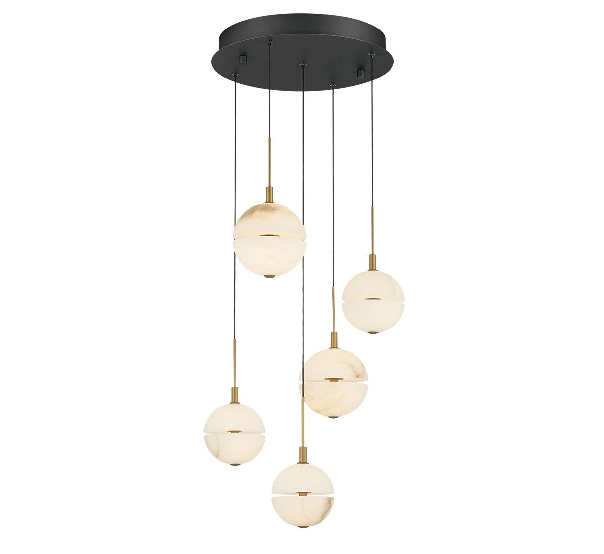 Product photo of the Corfu LED Chandelier in Black ( SKU# 12371-02 )