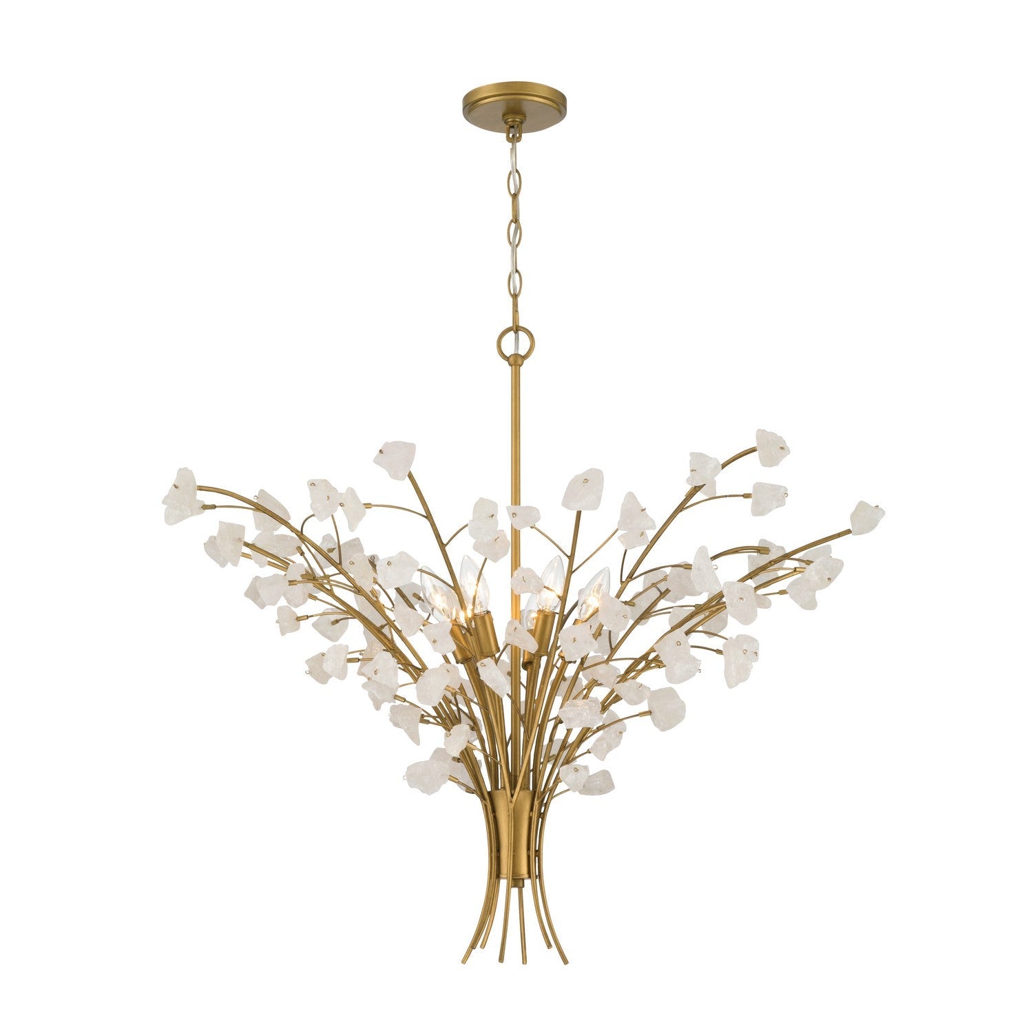 Product photo of the Ramus Eight Light Chandelier in Painted Legacy Brass ( SKU# 13956-870 )