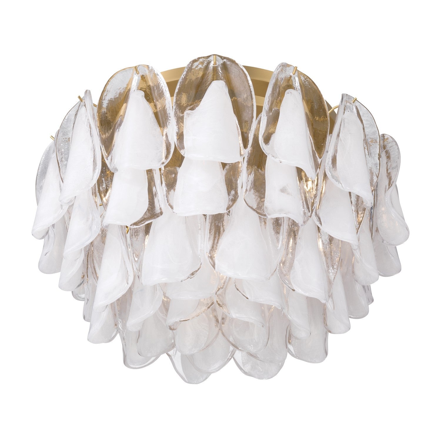 Product photo of the Verla Crest Six Light Flush Mount in Legacy Brass ( SKU# N3476-732 )