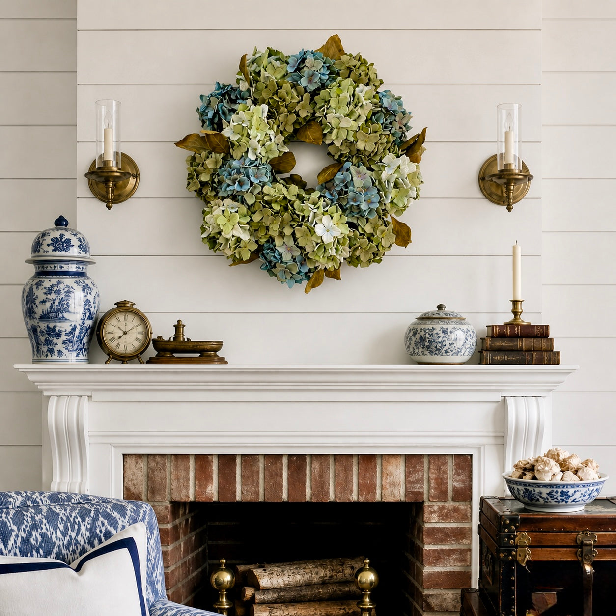 Hydrangea Garden Wreath