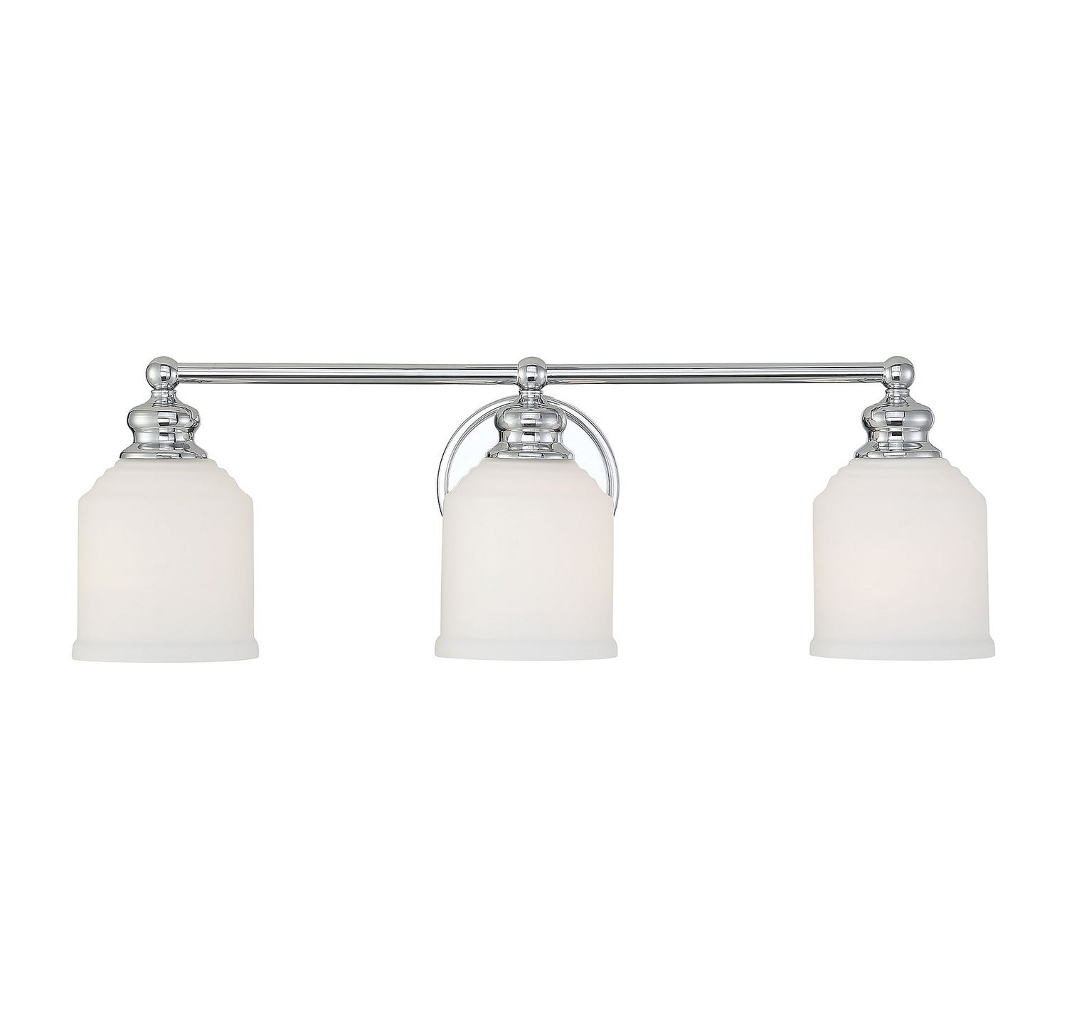 Product photo of the Melrose Three Light Bath Bar in Polished Chrome ( SKU# 8-6836-3-11 )