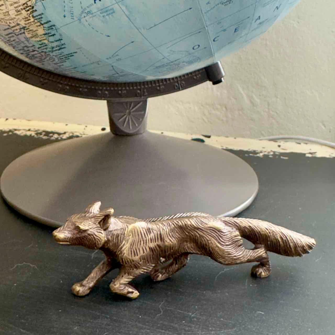 Running Fox Desk Decor