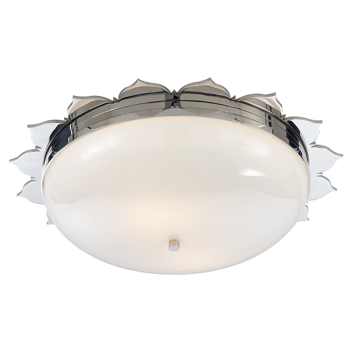 Product photo of the Rachel Two Light Flush Mount in Polished Nickel ( SKU# AH 4030PN-WG )
