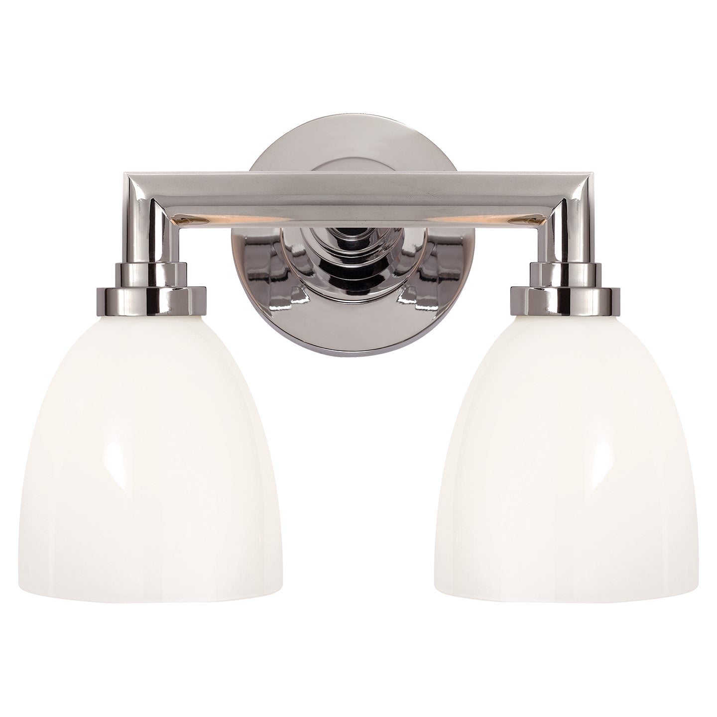Product photo of the Wilton Two Light Bath Sconce in Chrome ( SKU# SL 2842CH-WG )