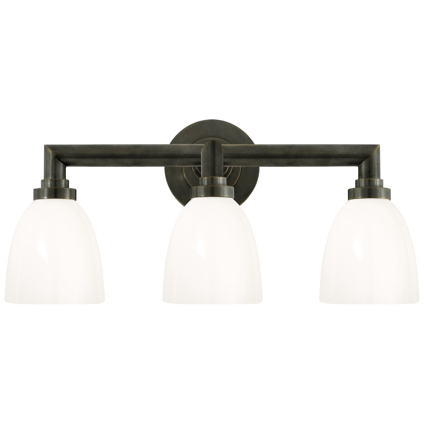 Product photo of the Wilton Three Light Bath Sconce in Bronze ( SKU# SL 2843BZ-WG )