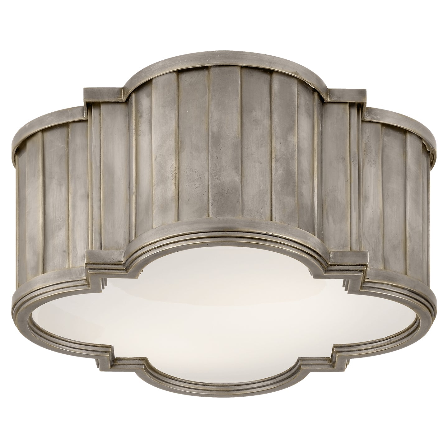 Product photo of the Tilden Two Light Flush Mount in Antique Nickel ( SKU# TOB 4130AN-WG )
