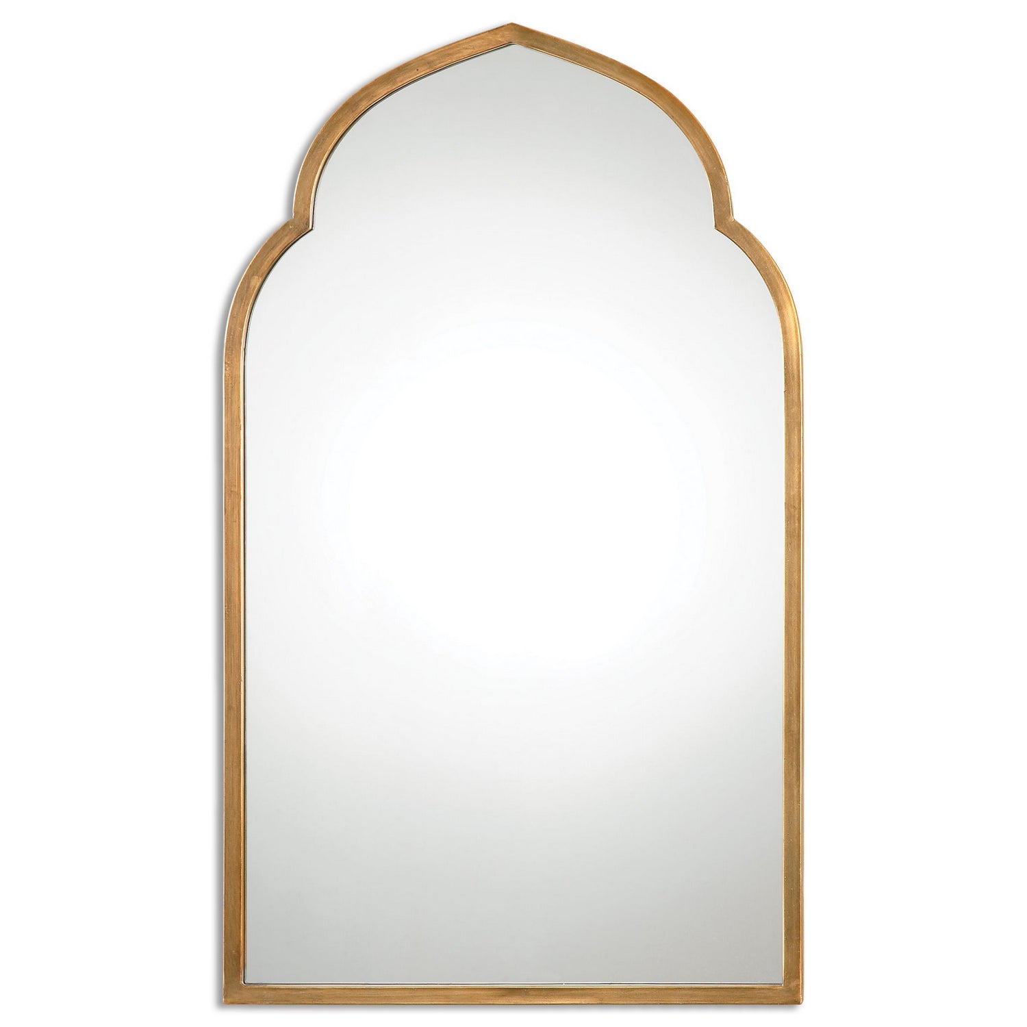 Product photo of the Kenitra Mirror in Antiqued Gold ( SKU# 12907 )