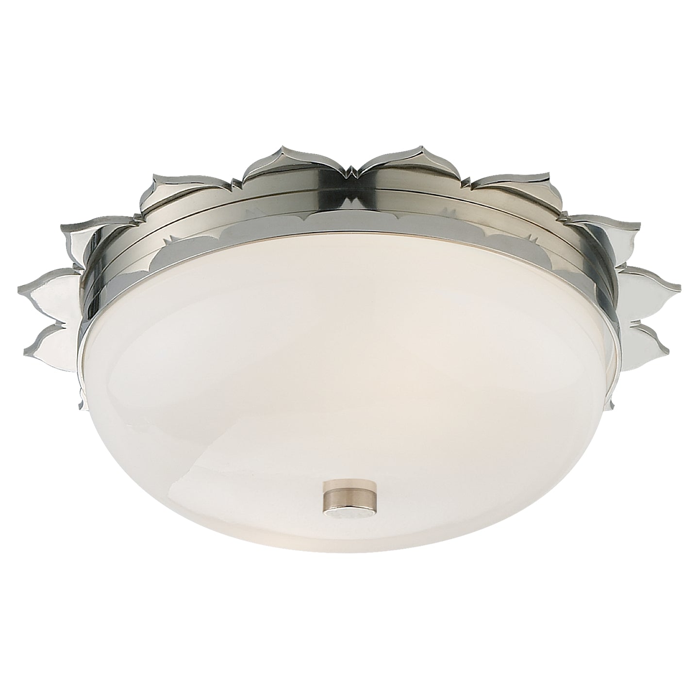 Product photo of the Rachel Two Light Flush Mount in Polished Nickel ( SKU# AH 4029PN-WG )