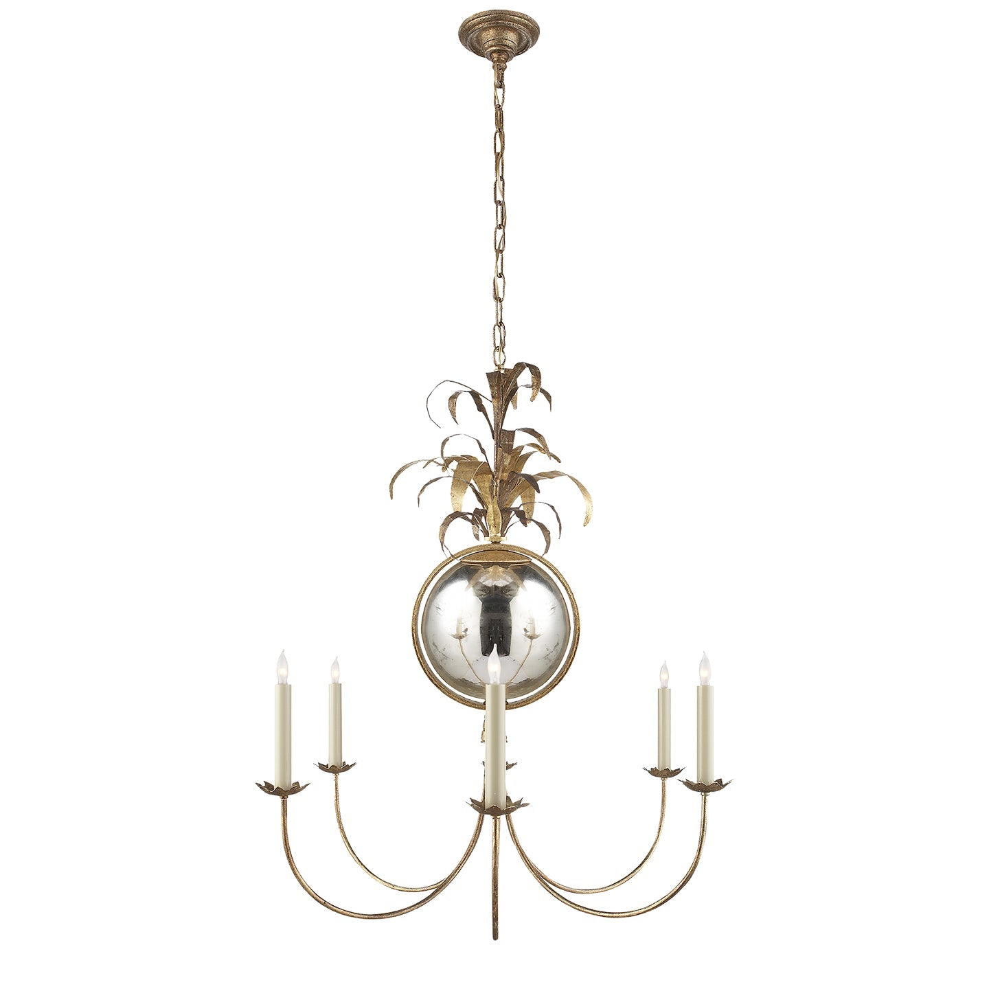 Product photo of the Gramercy Six Light Chandelier in Gilded Iron ( SKU# CHC 5373GI )